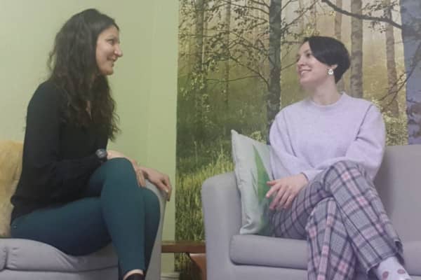 Theodora Sabadeanu and Dr Francesca Mantia-Conaty in conversation